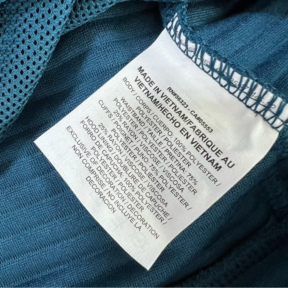 Nike Hoodie Women XS Sweater Teal Hooded Athletic Running Pullover Dri Fit B11